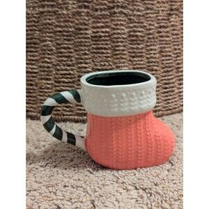 Kirkland's Home Christmas Cable Knit Stocking Mug